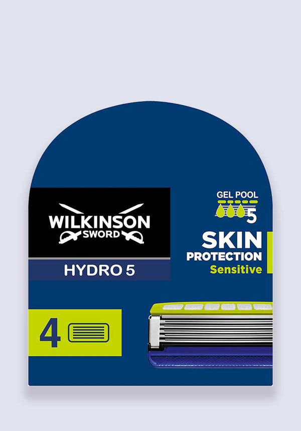 Wilkinson Sword Hydro 5 Sensitive Razor Blades - 4 Pack (Case Size 10)