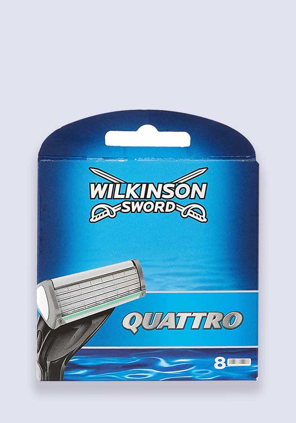 Wilkinson Sword Quattro Razor Blades - 8 Pack (Case Size 10)