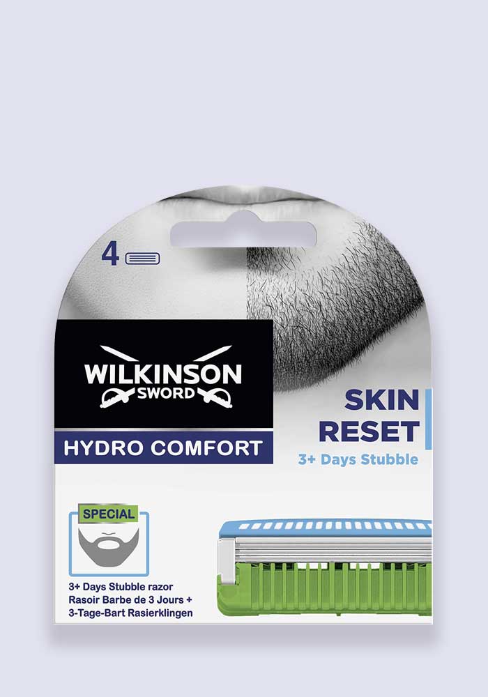 Wilkinson Sword Hydro Comfort - Skin Reset Razor Blades - 4 Pack (Case Size 10)
