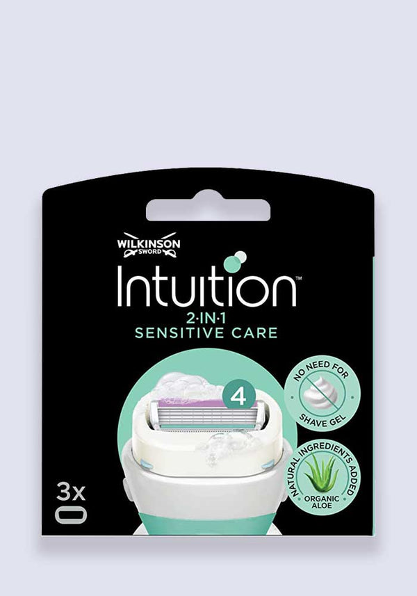 Wilkinson Sword Intuition Sensitive Care Razor Blades - 3 Pack (Case Size 10)