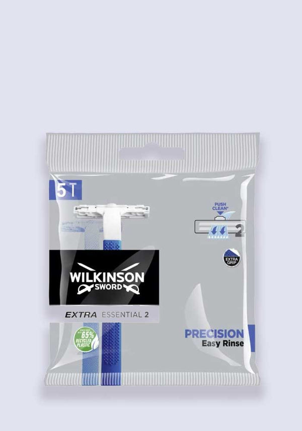 Wilkinson Sword Extra 2 Precision Disposable Razors - 5 Pack (Case Size 20)