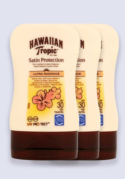 Hawaiian Tropic Satin Protection Ultra Radiance Sun Lotion Mini SPF 30 100ml (Case Size 12)