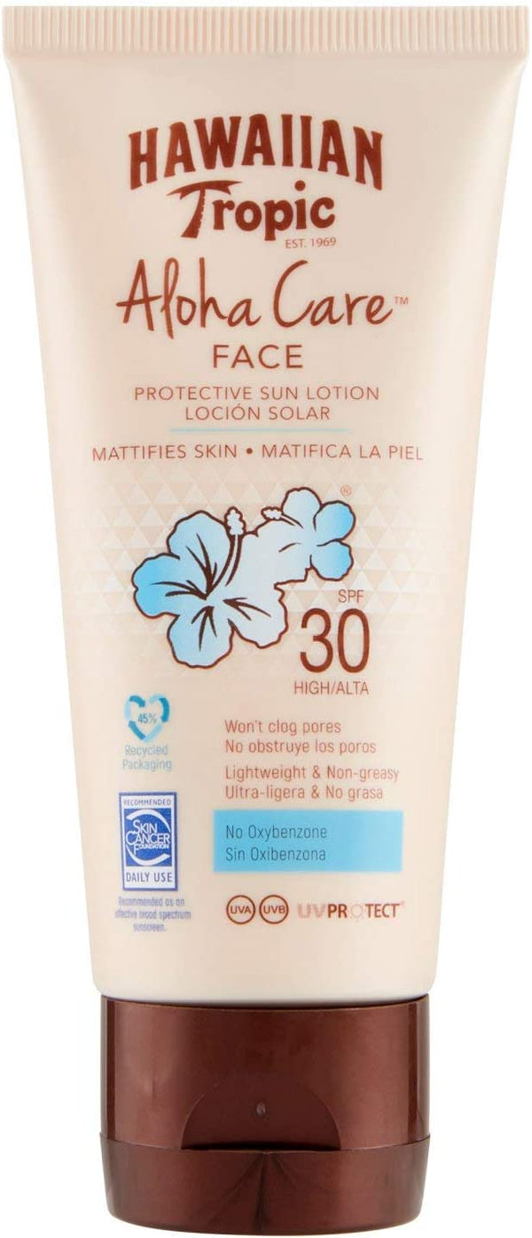Hawaiian Tropic Aloha Care FACE Protective Sun Lotion (Case Size 12)