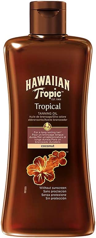 Hawaiian Tropic Tropical Tanning Oil Dark SPF 0 200ml (Case Size 6)