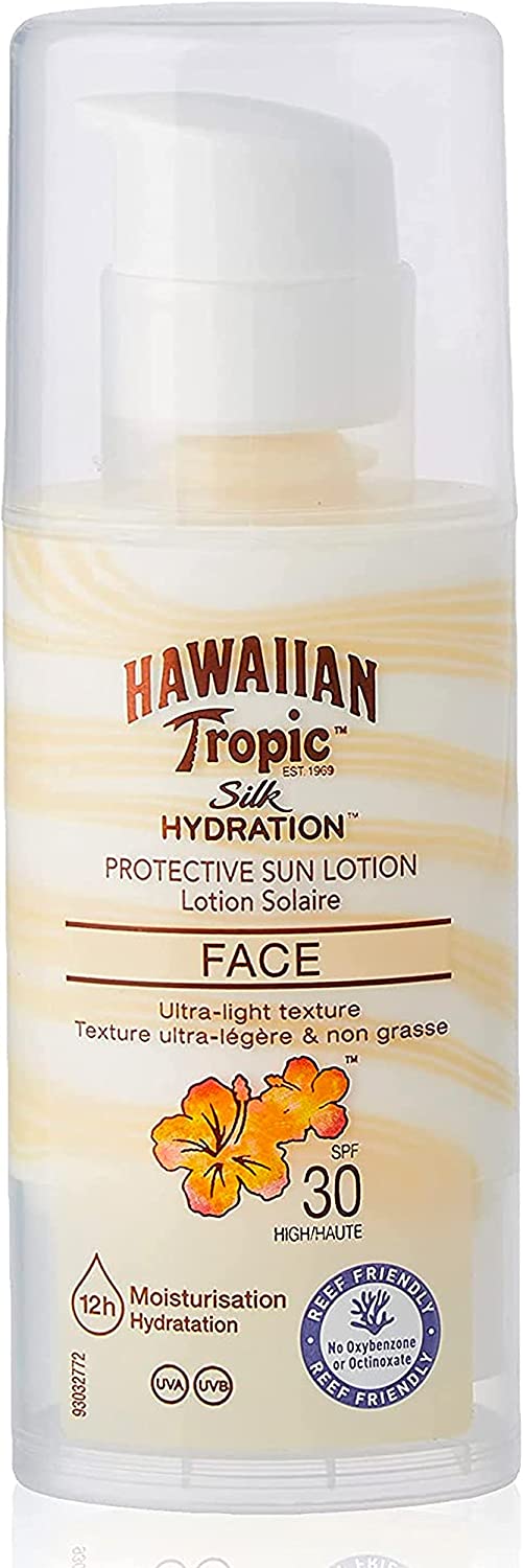 Hawaiian Tropic Silk Hydration Face Sun Protection Lotion SPF 30 50ml (Case Size 12)